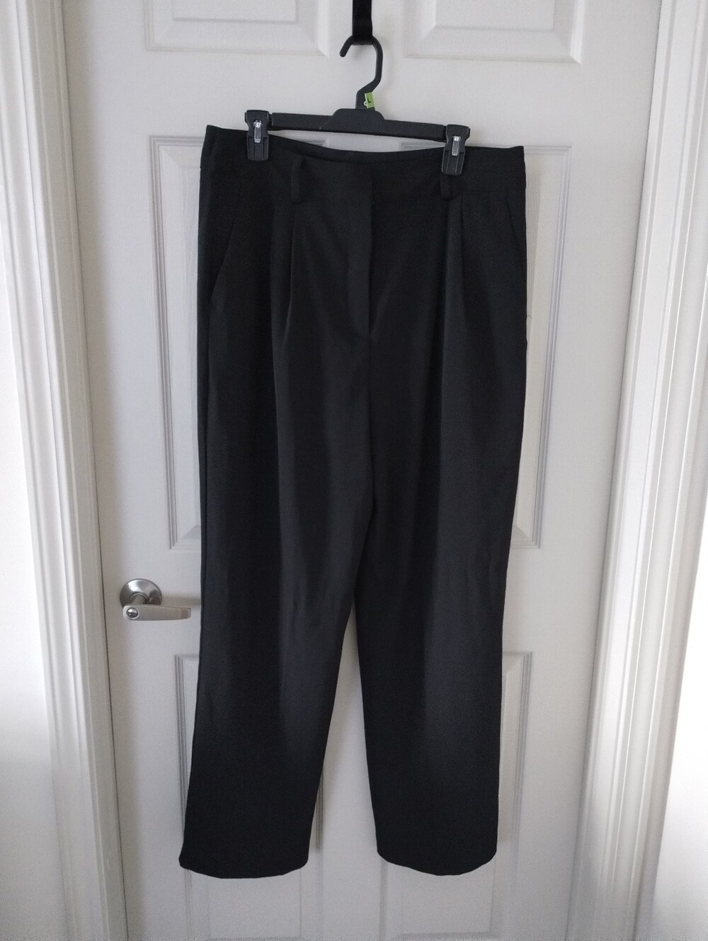 Jason Wu Essential Black Pleated Trousers Size XL NWOT